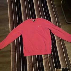 Bright pink nike crewneck